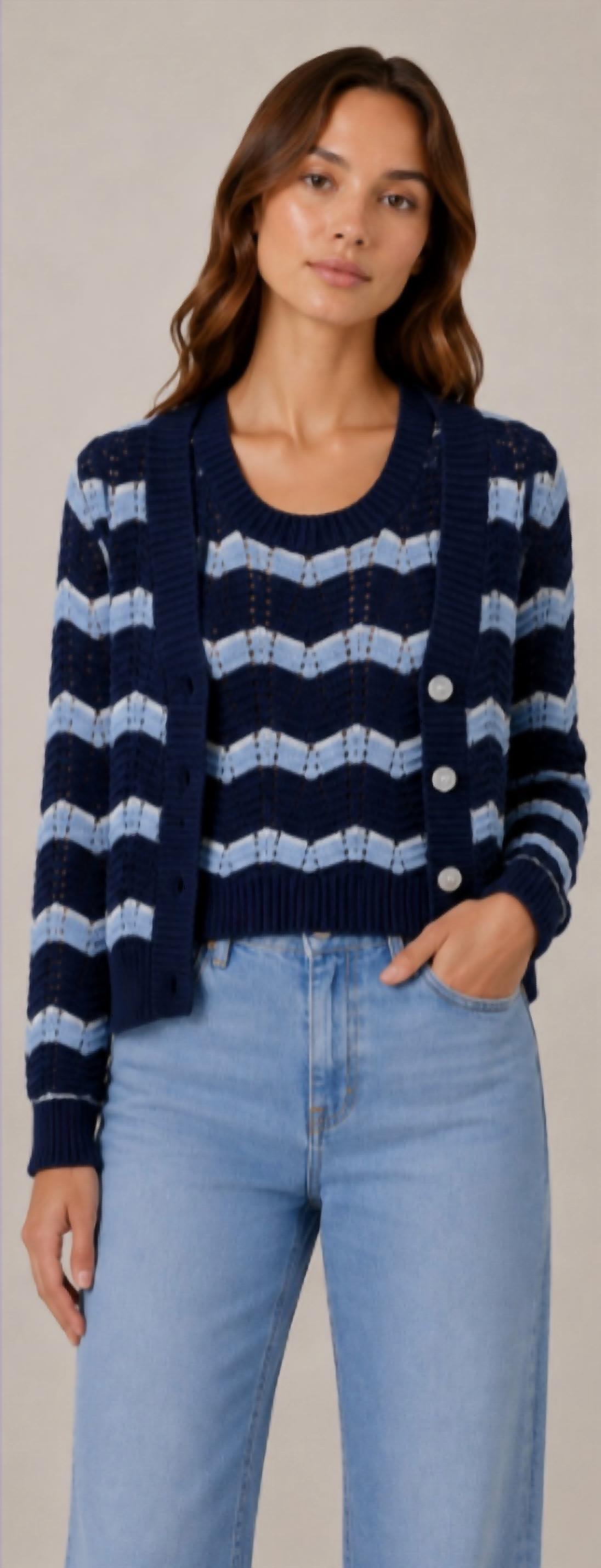J. Society - Ric Rac Stripe Vest