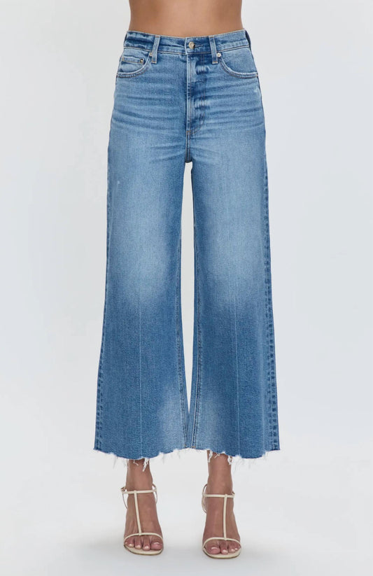 Pistola - Lana Crop High Rise Ultra Wide Leg Denim Jeans