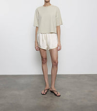 Enza Costa - SHORT SLEEVE SUPIMA STRUCTURED TEE