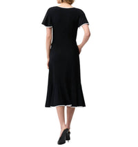 Joseph Ribkoff - Silky Knit Wrap Dress with Contrast Trim
