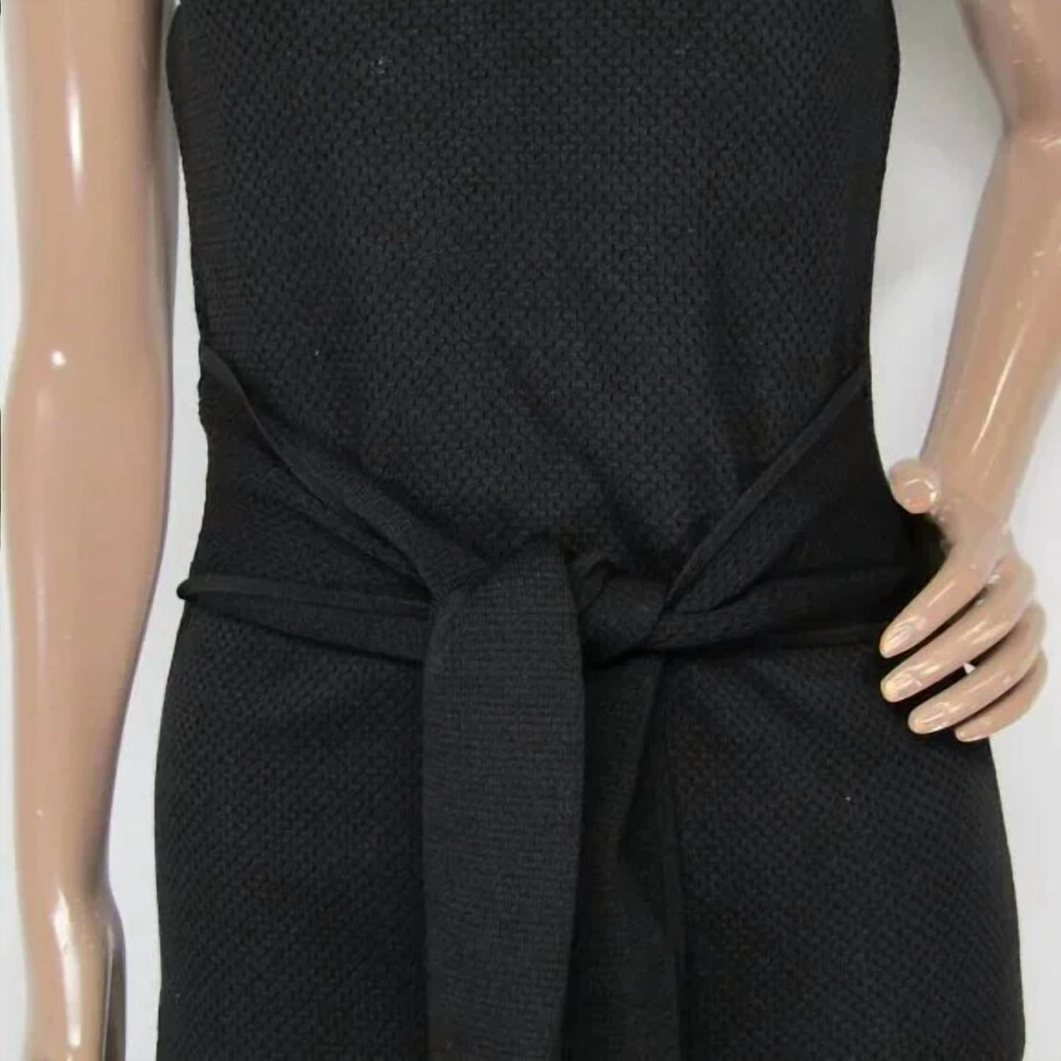 Toccin - Women's Lucy Scoop Neck Tie Front Midi Tank Dress