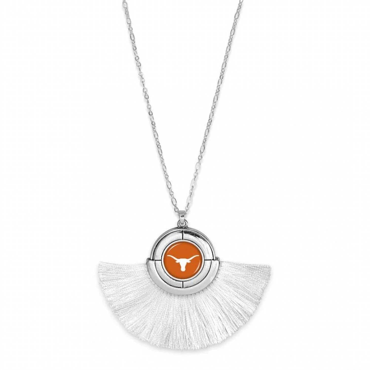 Judson & Co. - Women's Licensed Texas Longhorn Tassel Pendant Necklace