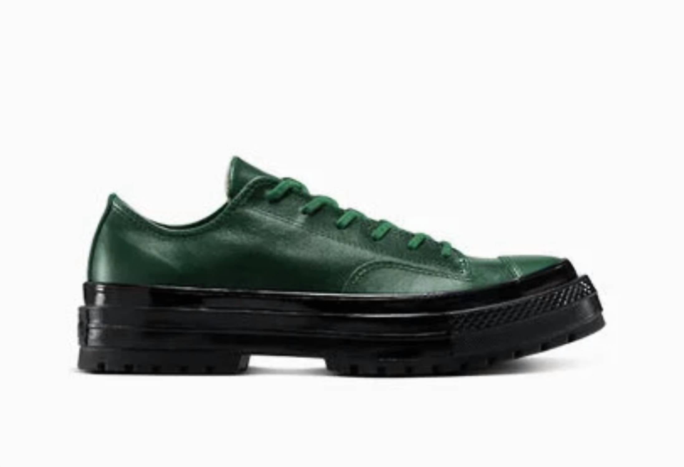 Converse Unisex - Chuck 70 National Leather Ox Sneaker in branch out branch out black green - sneaker - detail view