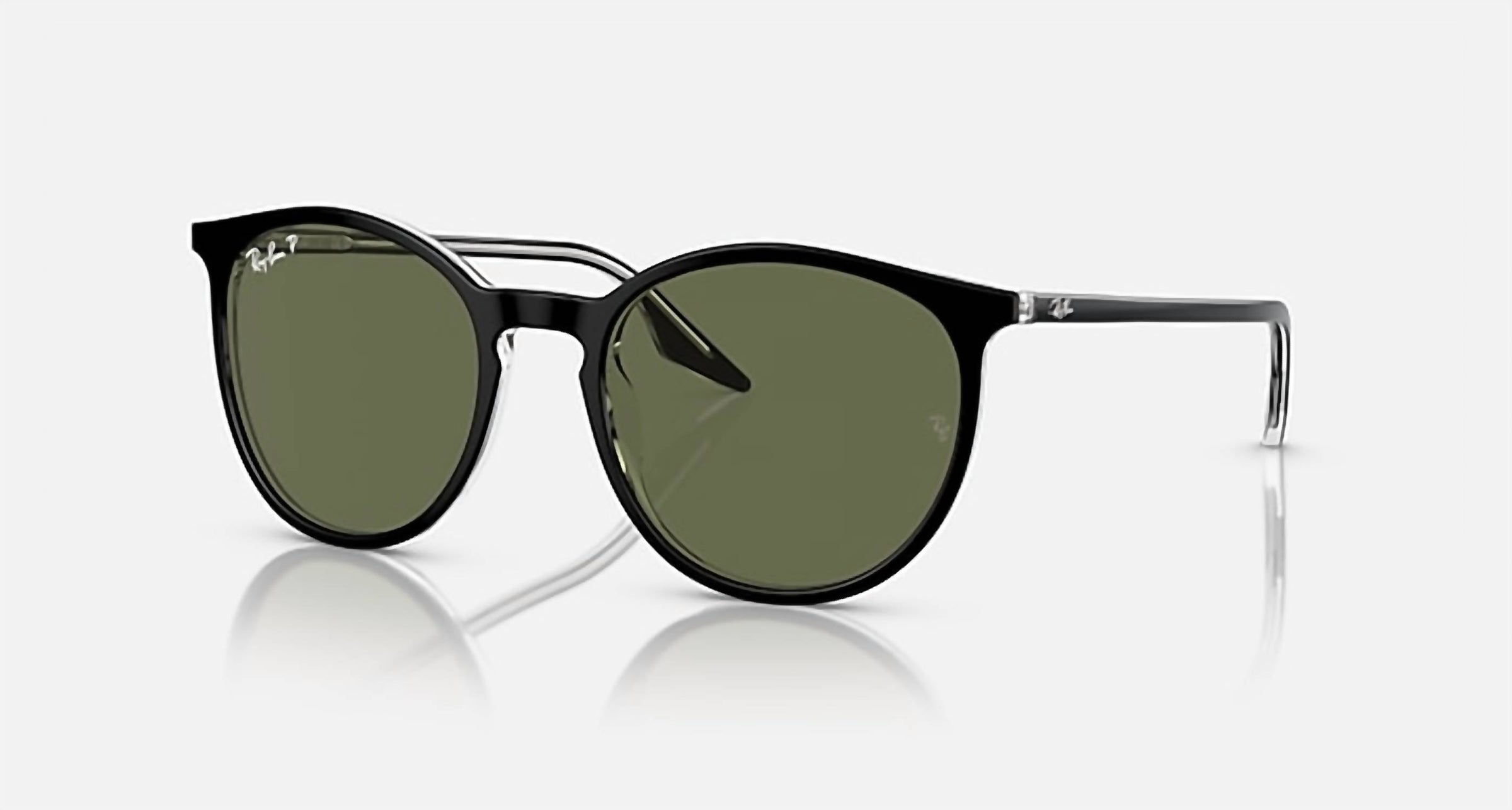 Ray Ban - Full Rim Round Polarized Sunglasses 2204 - 919 - 58