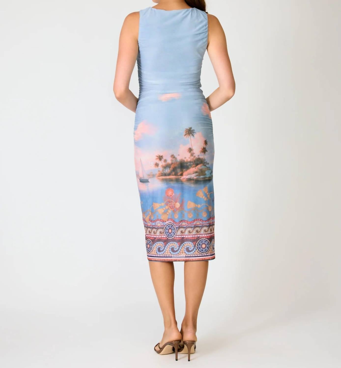 Line And Dot - Island Mesh Midi Dress