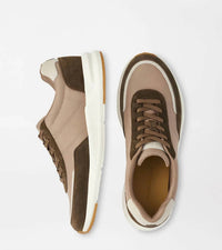 PETER MILLAR Men's Journeyman Low Top Sneaker in poplar brown - men's sneaker