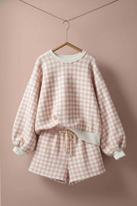 Urban Daizy - Gingham Fuzzy Shorts