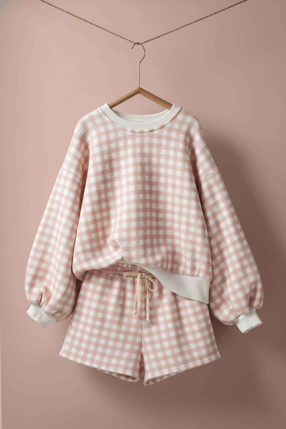 Urban Daizy - Gingham Fuzzy Shorts