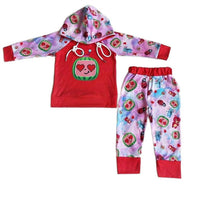 Kidscharm - Girl's Cocomelon Valentine's Day Hoodie and Pant Set