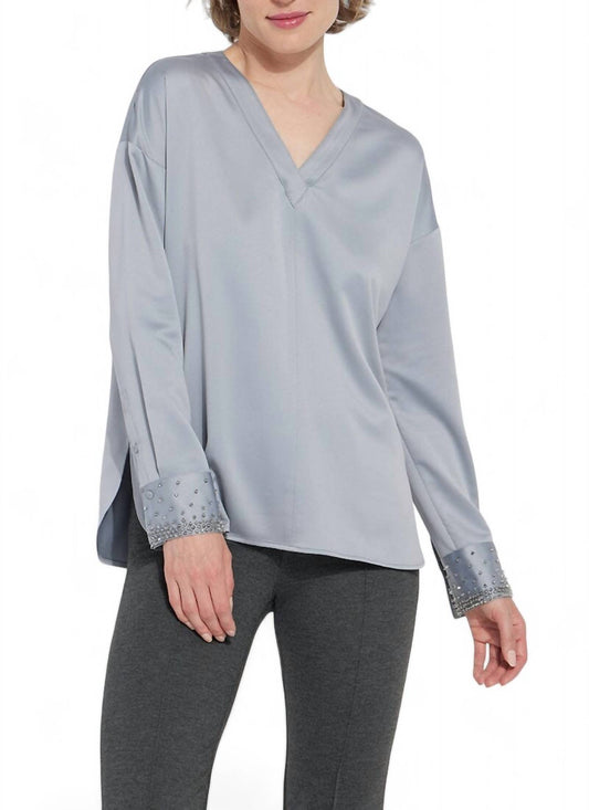 Lysse - ICLYN BEADED SATIN TOP