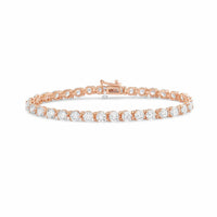Diana M Jewels - Women's Round Lab-Grown Diamond Tennis Bracelet (17.00 Ct) - Signature
