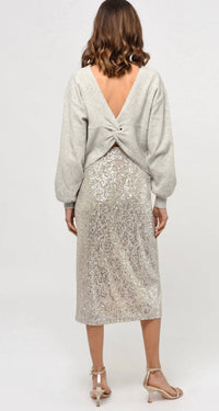 Greylin - Karla Sequins Midi Skirt