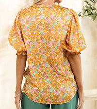 Oddi - Satin V-neck Front Pleats & Smocked Hem