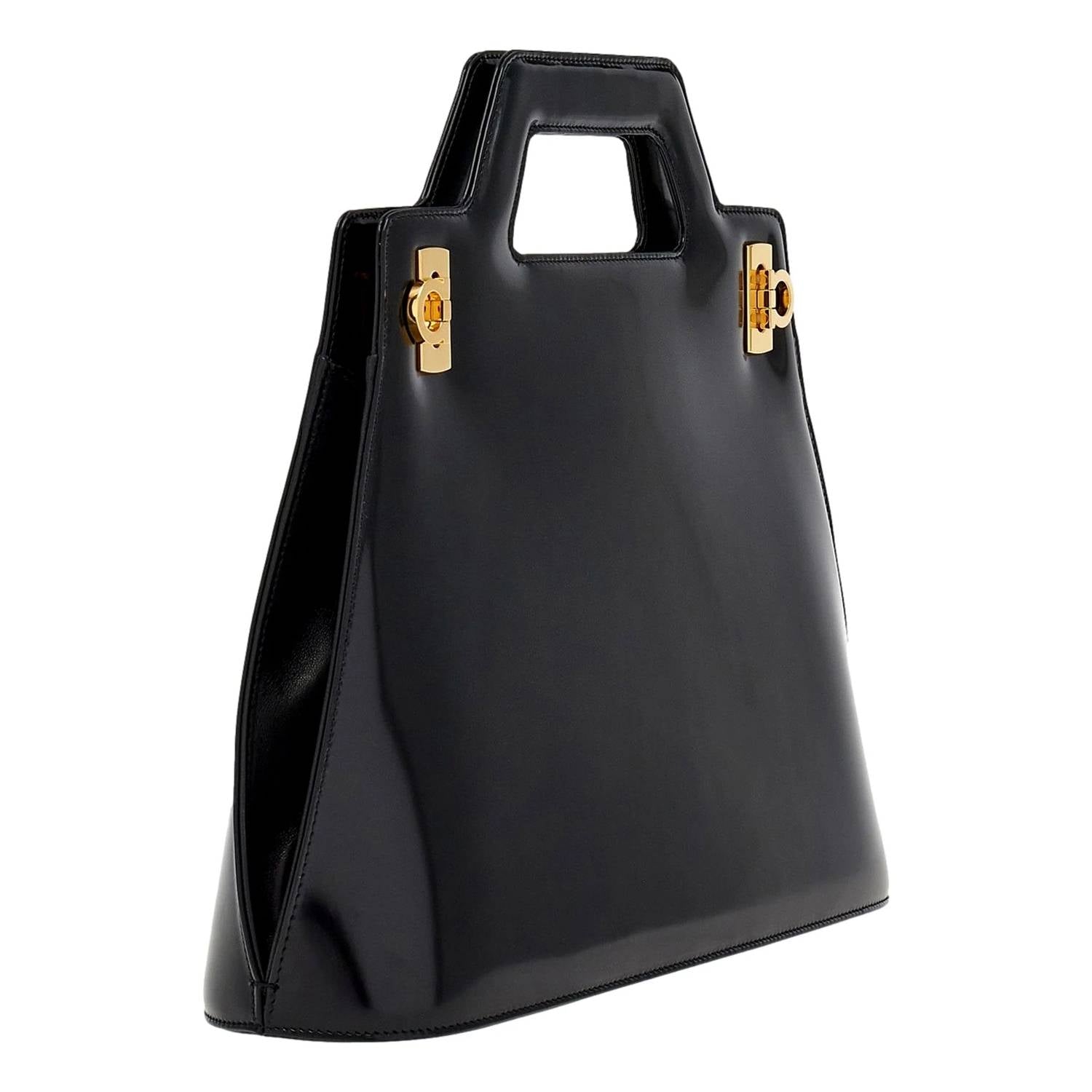 Salvatore Ferragamo - Women's Wanda Patent Leather Top Handle Handbag