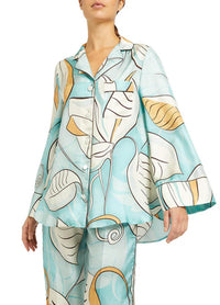 F.R.S. For Restless Sleepers - Emera Geometric Leaves Shirt And Doride Pant Set