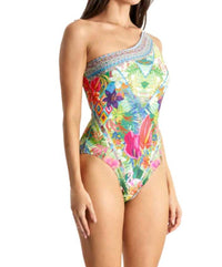 La Moda Clothing - Island Girl One Shoulder Monokini