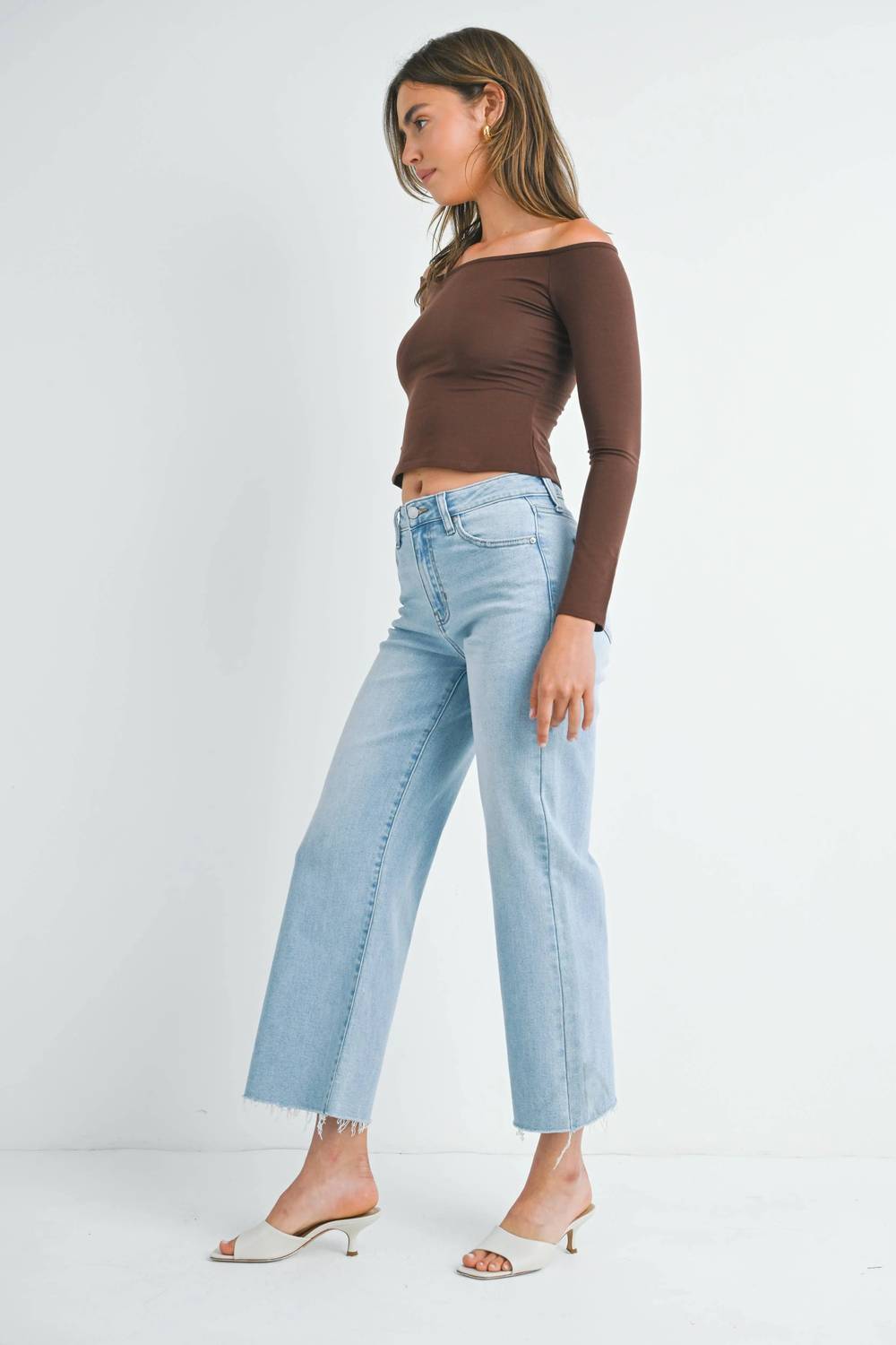 Just Black Denim - Slim Fit Wide Leg Jean