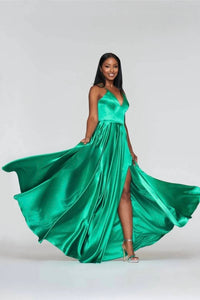 Faviana - Lace Up Back Prom Maxi Dress