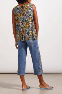 Tribal - Audrey Wide Crop w/ Insert Embroidered