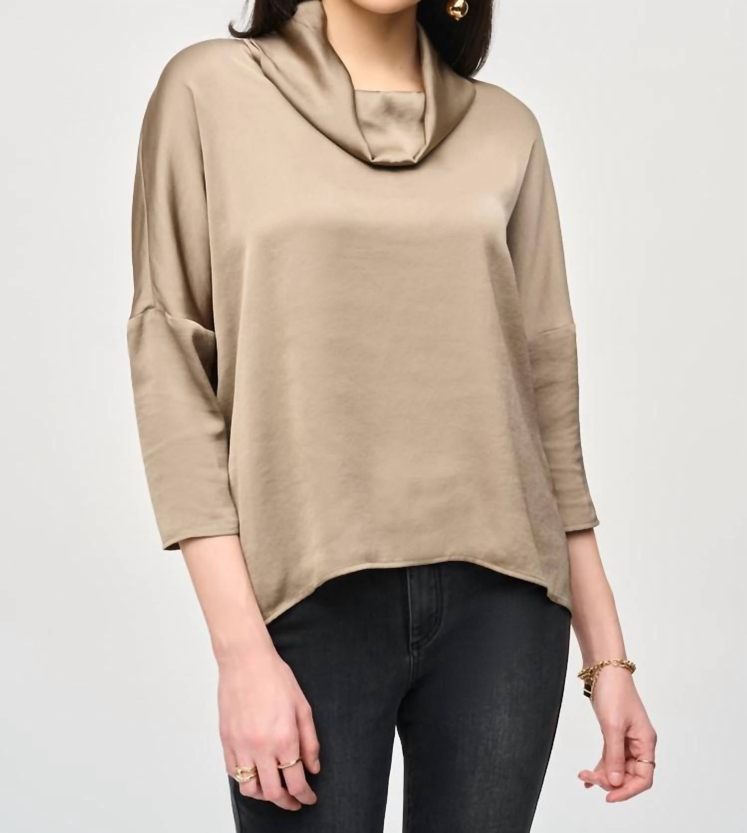 Joseph Ribkoff - Cowl Neck Satin Top