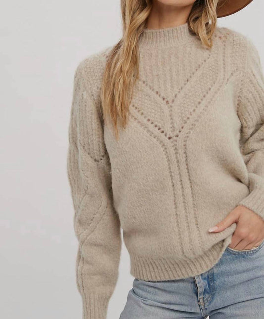 Open Stitch Detail Sweater