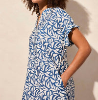Tribal - Notch Neck Shift Dress