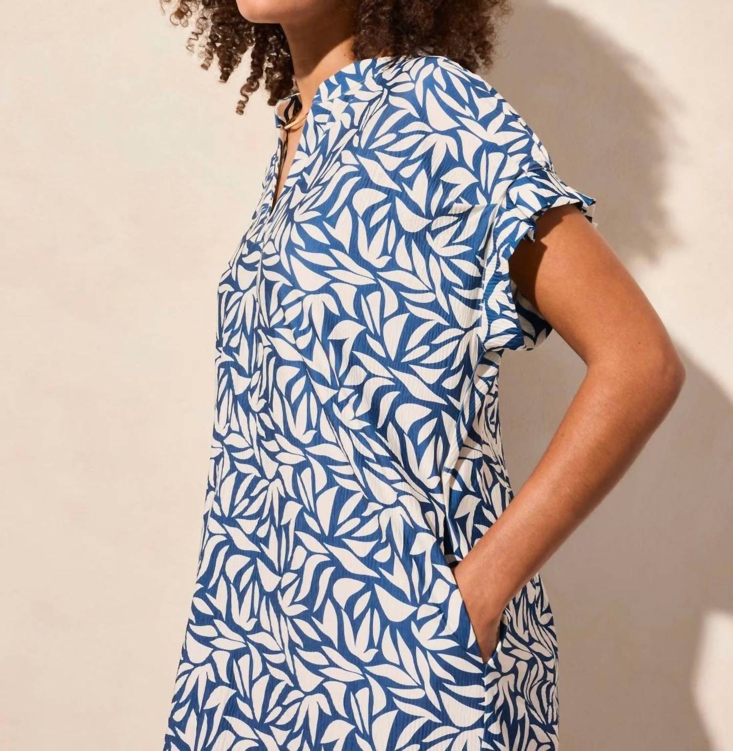 Tribal - Notch Neck Shift Dress