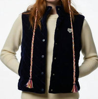 Powder Puff Collection - High Collar Boxy Quilted Vest