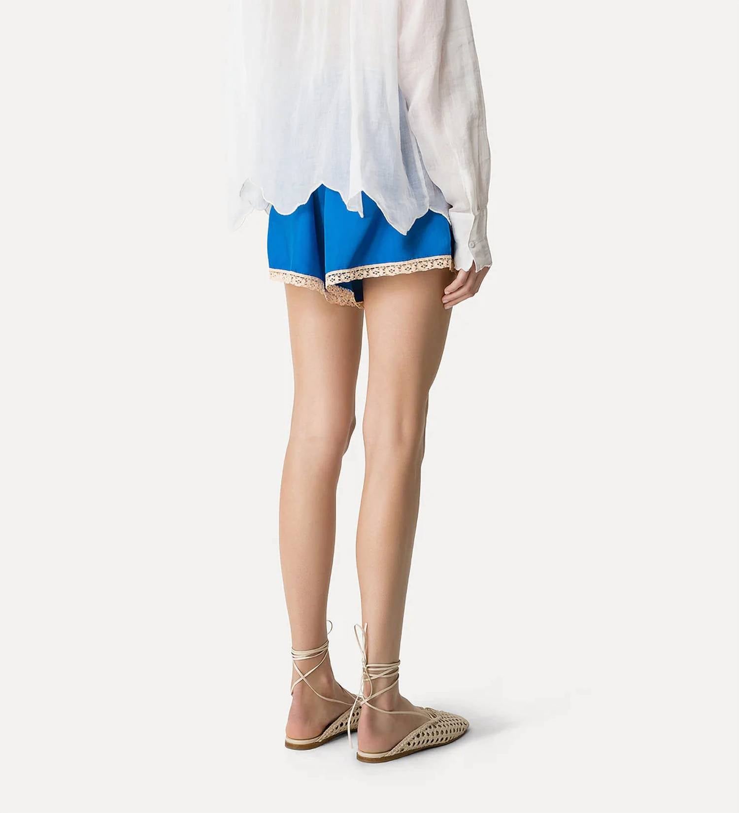 Forte Forte - Viscose Twill Culottes With Lace