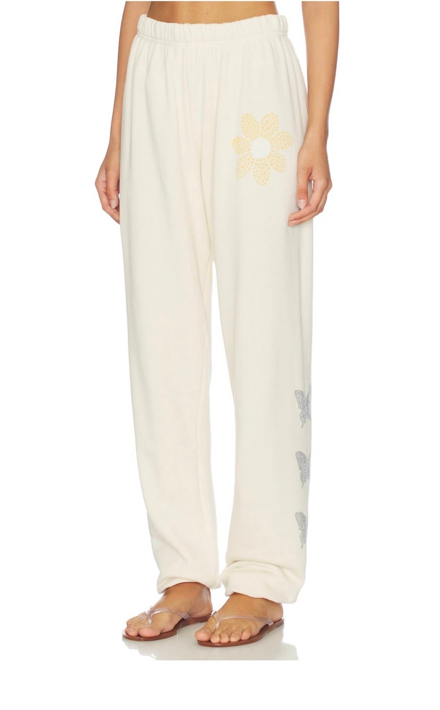 Lauren Moshi - Nika Butterfly Daisy Sweatpants