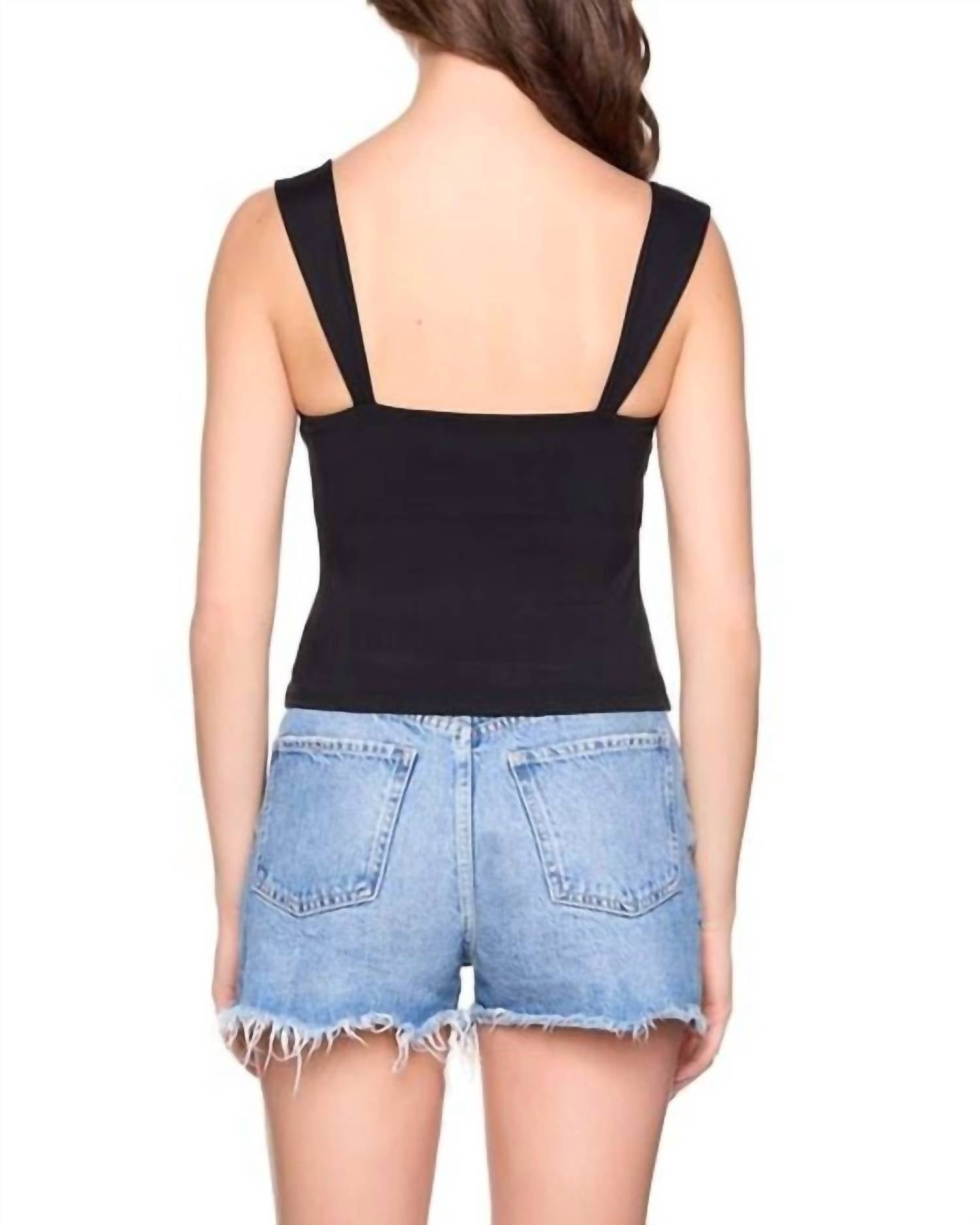 Susana Monaco - Angled Strap Square Neck Top