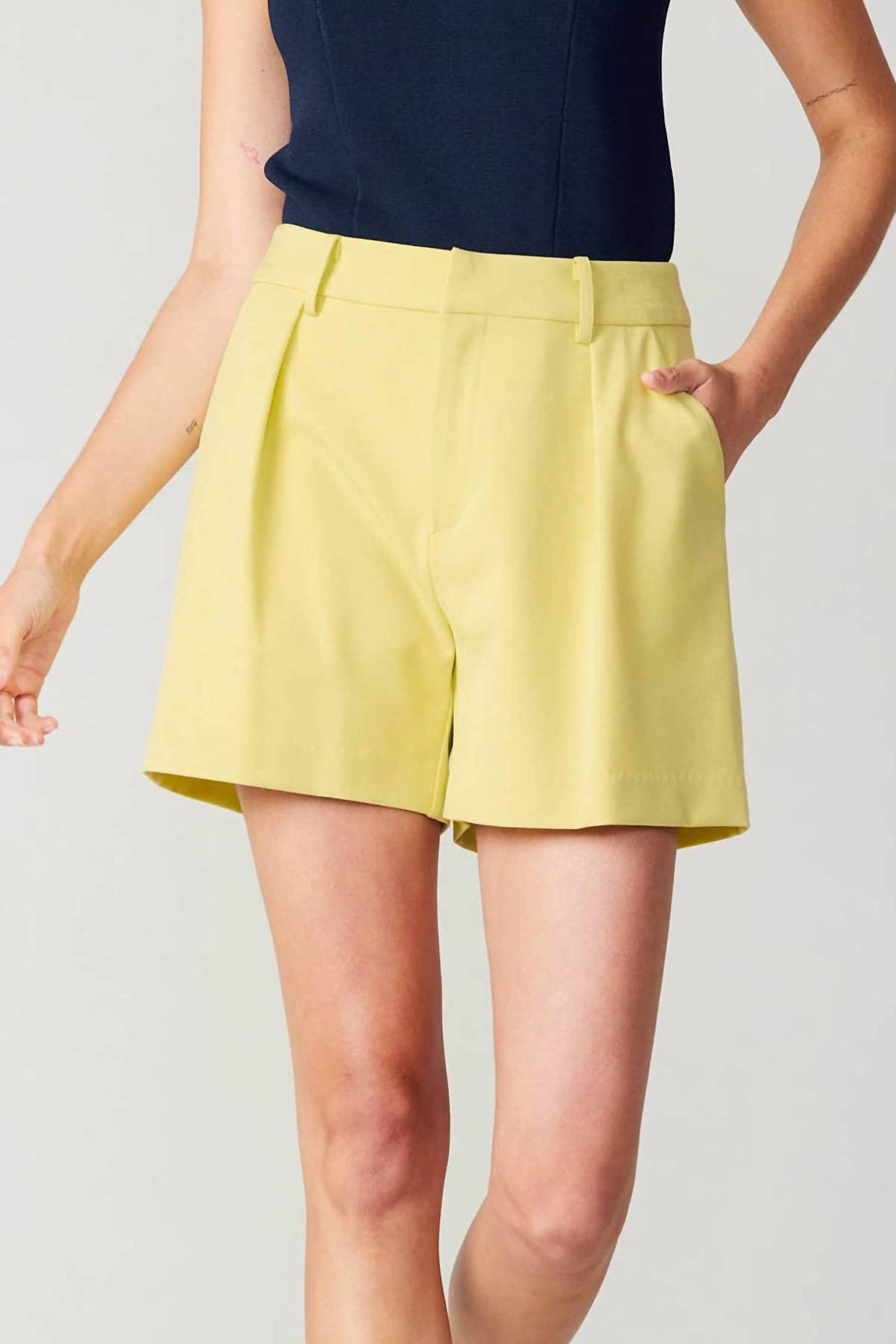 Current Air - Shelby Pintucked Shorts