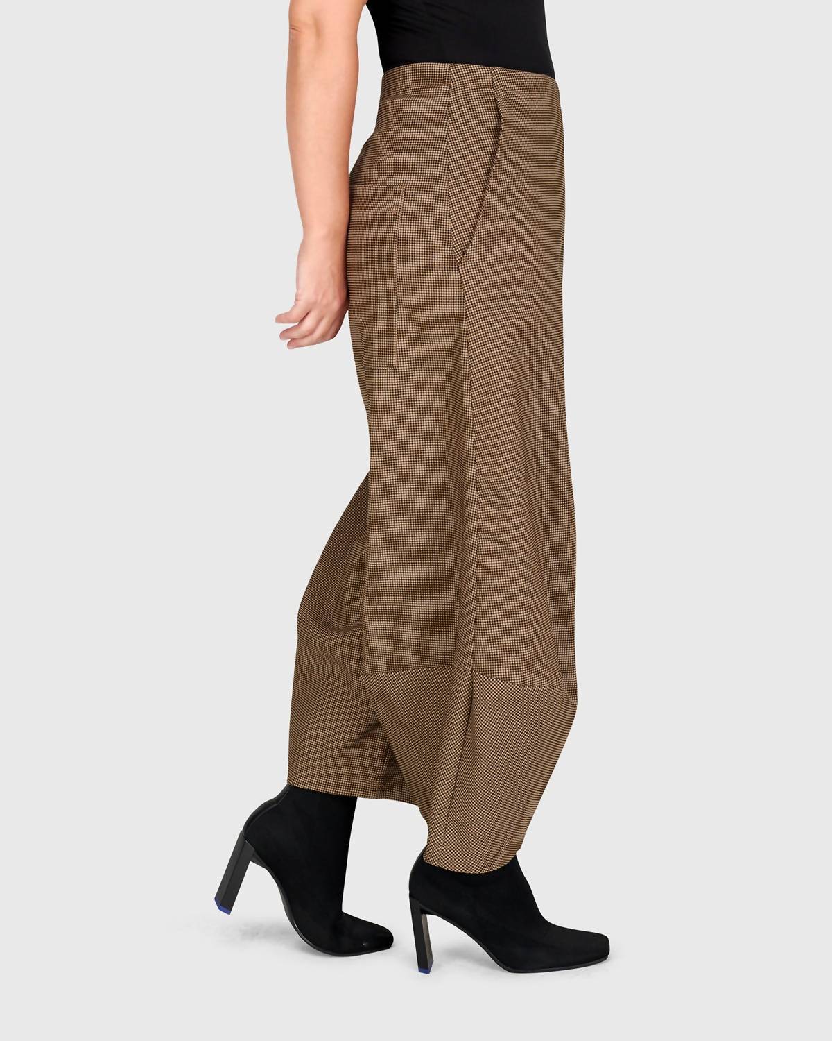 ALEMBIKA Bonanza Trousers in houndstooth - women's pants - alternate view