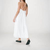 Grace & Mila - Wimala Long Flared Eyelet Dress