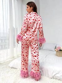 Little Trendy - Heart Printed Pajamas