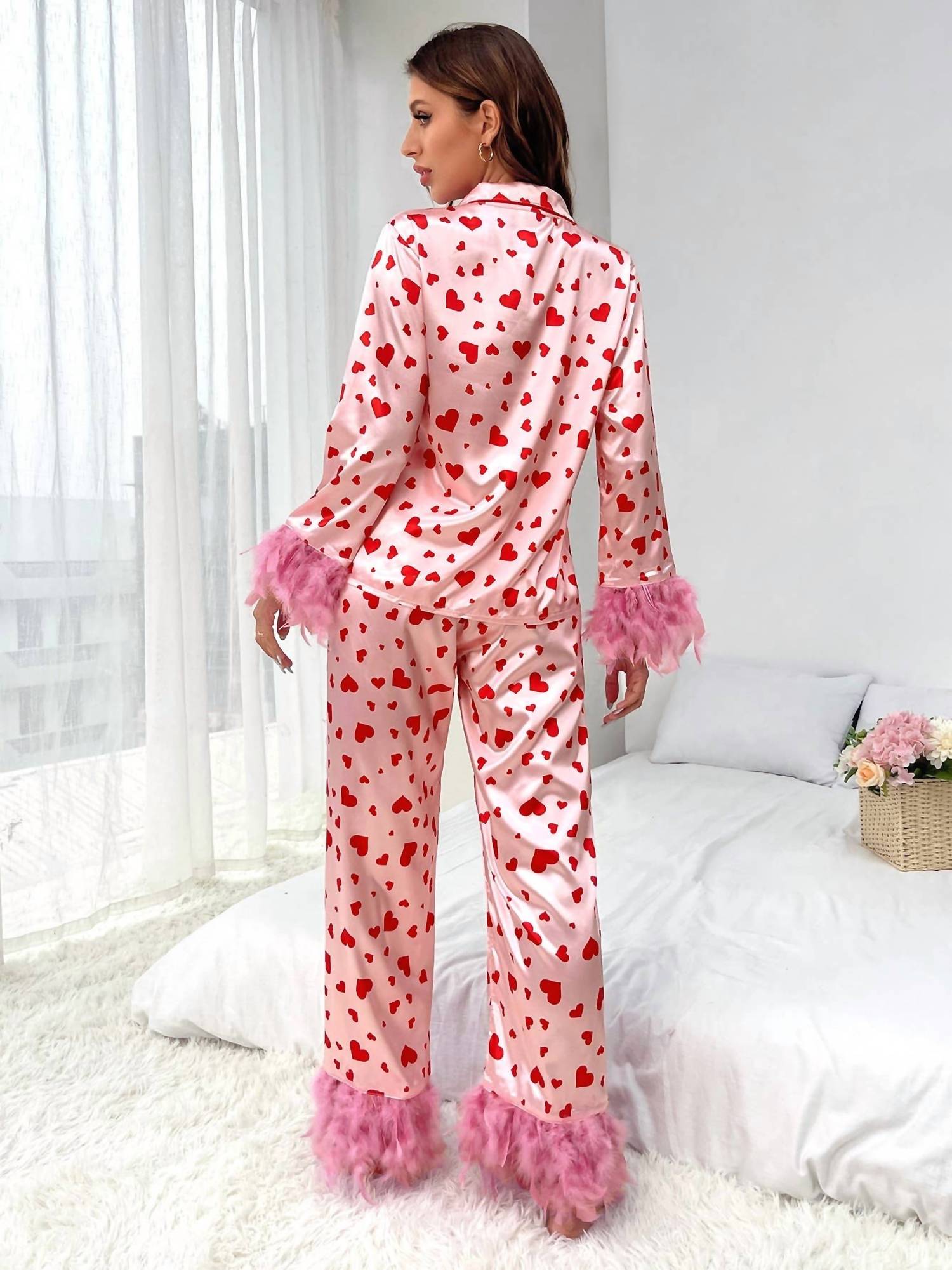 Little Trendy - Heart Printed Pajamas