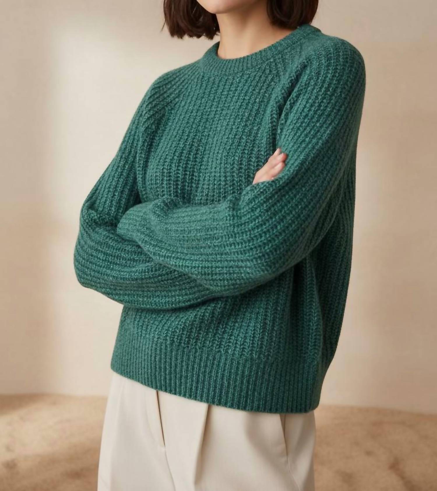 White + Warren - Cashmere Marled Crewneck Sweater
