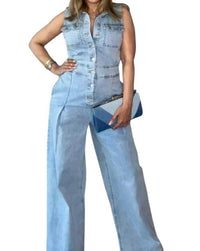 Lizette Collection - Denim Chic Jumpsuit
