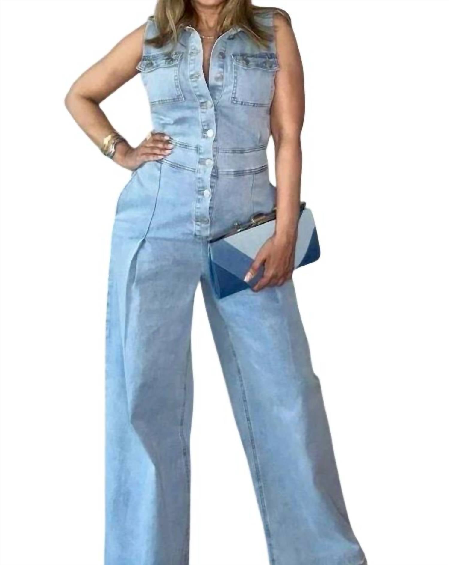 Lizette Collection - Denim Chic Jumpsuit