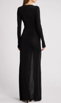 Katie May - Kiera Twisted Long Sleeve Gown