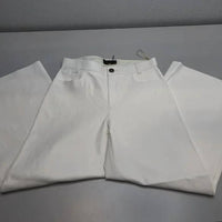 Stouls Women's Lilou High Rise Lamb Leather Wide Leg Pants in white - women's pants