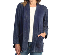 Jess & Jane - Kimono Patch Pockets Jacket