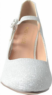 Chase + Chloe - Women's Kimmy Rounded Toe Slip On Sandals