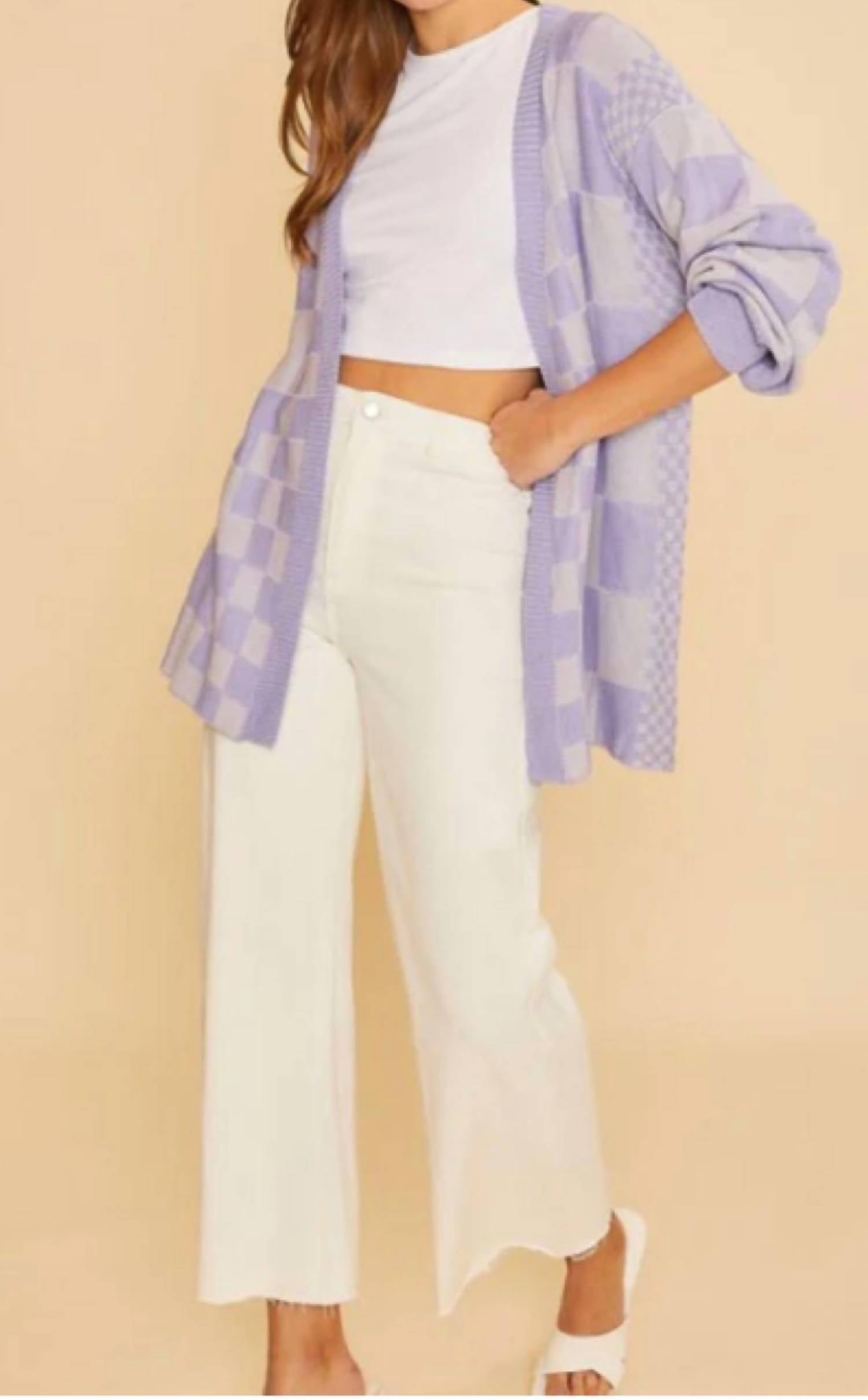 AnnieWear The Jane Cropped Jean in white - women's jeans - detail view