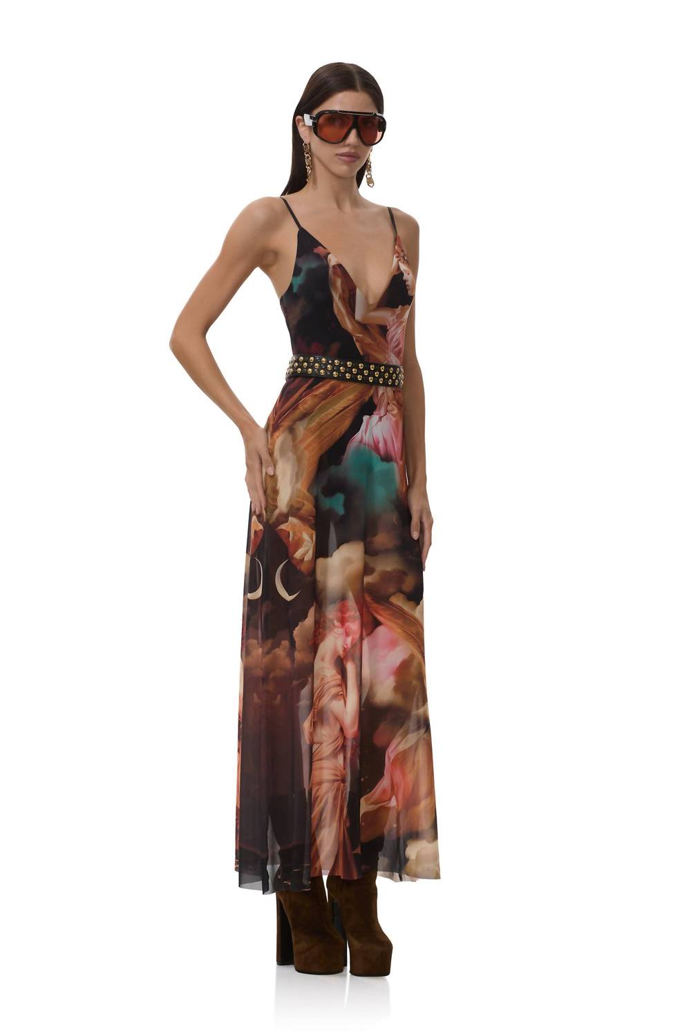 Afrm - Rivka Mesh Maxi Dress