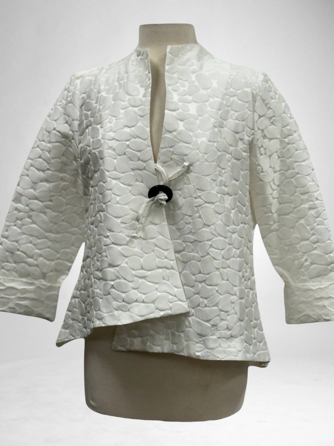 Ic Collection - Jacquard High-low Asymmetric Jacket