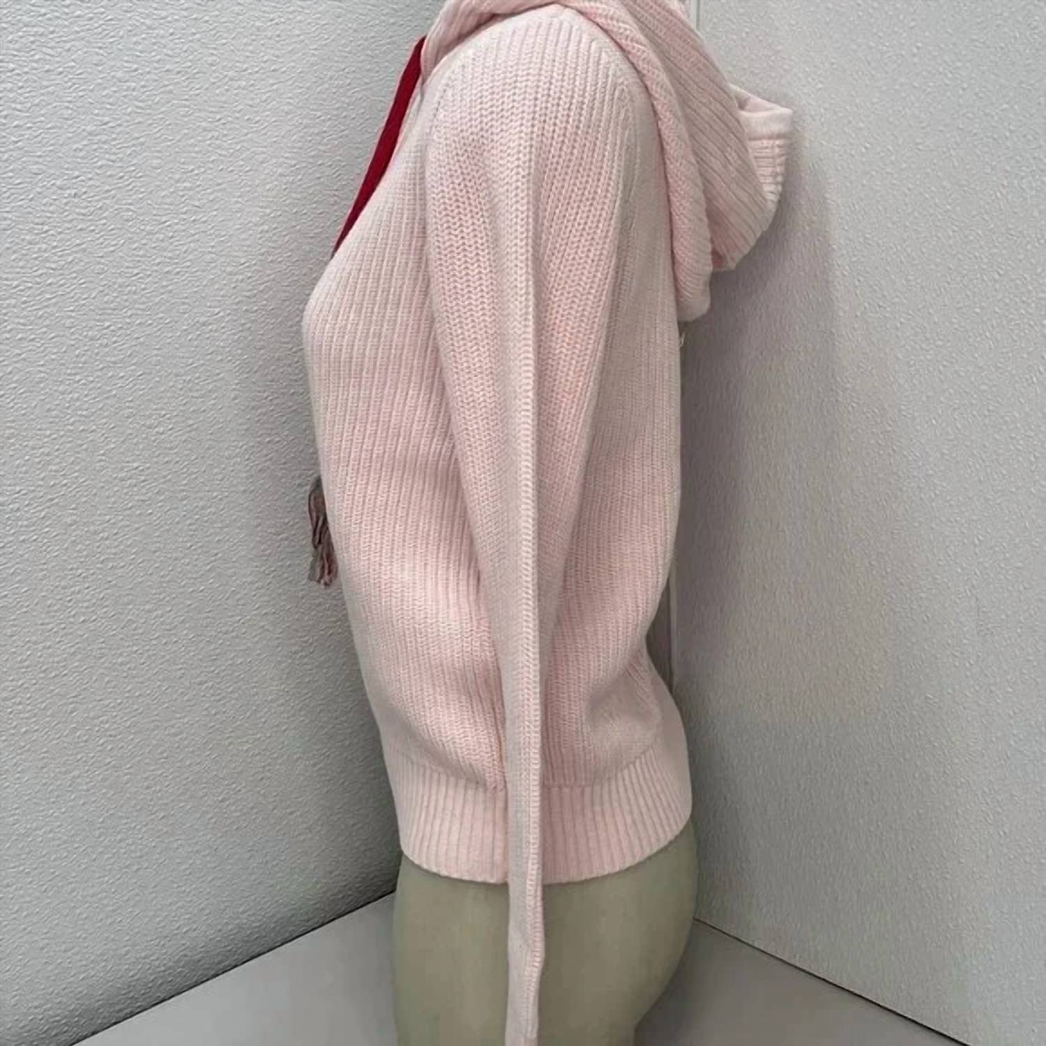 J. Society - Women's Full Zip Tassel Shaker Hoodie Sweater