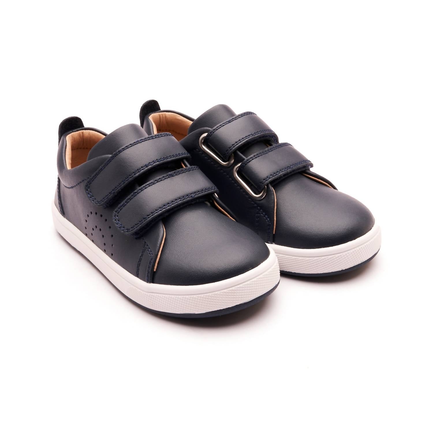 Oldsoles - Boys Big Tot Velcro Leather Sneakers