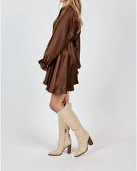 Sadie & Sage - WARM TEA DOLMAN SLEEVE MINI DRESS