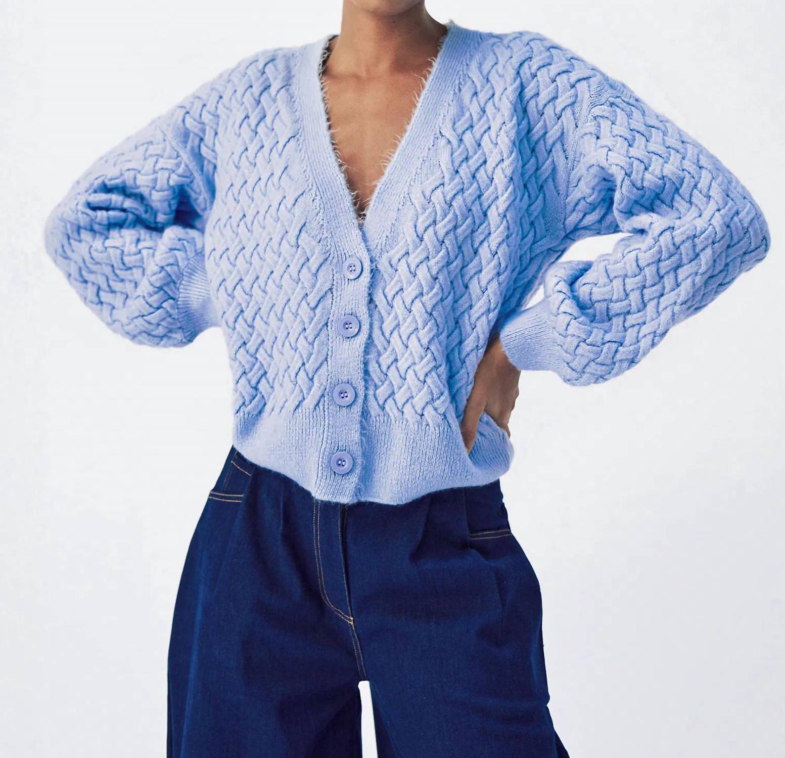 Mademoiselle Yeye - Heavenly Chunky Knit Cardigan
